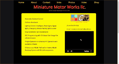 Desktop Screenshot of miniaturemotorworksllc.com